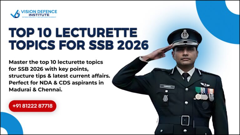 Top 10 Lecturette Topics for SSB 2026 - Vision Defence Institute